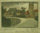 Margarete Geibel - Residenzschloß Weimar, Holzschnitt handcoloriert verkocht voor € 65!