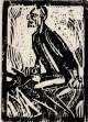 Christan Rohlfs - ROHLFS, C.(1849-1938 Weimar) ELIAS, Holzschnitt 1915 RAR verkocht voor € 450!