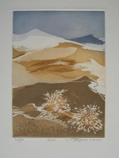 Nicole Tercinet Levin - Sand, Farbradierung, handsign. kopen? Bied vanaf 60!