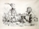A. Paul Weber - Schachpartie - handsignierte Lithographie verkocht voor € 130!