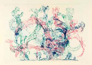 Bernhard Schultze - Wuchernder Kopfmigof verkocht voor € 140!