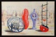 Henry Moore - Sculptural Objects, Farblithografie von 1949, drucksigniert verkocht voor € 85!