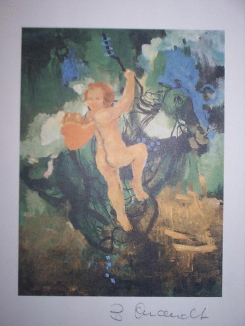 Barbara Quandt - Sehr schöne Farblithographie, signiert verkocht voor € 45!