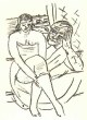 Max Beckmann - Selbst mit Louise auf der Couch, Lithographie 1937 verkocht voor € 125!