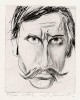 Wolfgang Werkmeister - SELBSTPORTRAIT,1983,signiert OriginalRadierung, numeriert, verkocht voor € 85!
