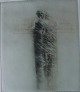 Karl-Ludwig Mordstein - selbtinszeniert eSpiritualität, Farbradierung 1979 verkocht voor € 80!