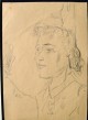 Erich Heckel - Siddi M. Heckel, Bleistiftzeichnung verkocht voor € 500!