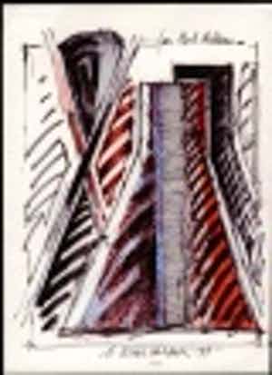 Gerard Titus-Carmel - unikate Mischtechnik von 1988 - hand signiert, 15 x 21 cm verkocht voor € 350!