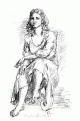 Robert Kirchner - SITZENDE CARMEN - 1985 handsignierter & datierte OriginalLithographie des Künstlers aus KISSINGEN verkocht voor € 38!