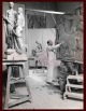 Hans Schlitz - Skulpteur EMIL SUTOR im Atelier - Créateur des BAMBIS - OriginalFotographie Silbergelatine verkocht voor € 65!