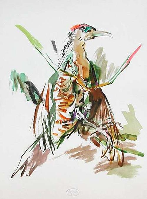 Oskar Kokoschka - Specht verkocht voor € 90!