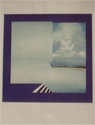 Peter Foeller - Stille Bucht,Siebdruck, 1978-handsigniert-supergünstig! verkocht voor € 95!