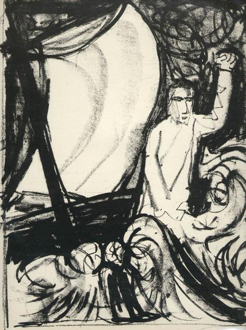 Otto Dix - STILLUNG des STURMES OriginalLithographie (Handabzug) d.ENTARTETEN DADAisten der DRESDENer SEZESSION verkocht voor € 53!