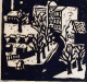 Arnold Fiedler - Straße im Schnee, Original-Holzschnitt 1931, handsigniert, Motiv ca. 285 x 300 mm verkocht voor € 90!