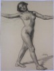 Albert Maennchen - Studie Excentrik-Tänzerin, 1908 verkocht voor € 220!