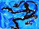 Helge Leiberg - Tanz, Gouache, 1987 verkocht voor € 260!