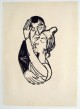 Max Beckmann - Tanzendes Paar, Originalholzschnitt, 1922 verkocht voor € 400!
