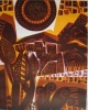 Alfred Pohl - Tempelstadt, großer Farbholzschnitt 20/60 Handsigniert 1976 verkocht voor € 65!