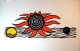 Alexander Calder - Terre, Lune et Soleil - Sehr grosse originale handsignierte Farblithografie. verkocht voor € 690!