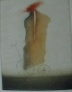 Karl-Ludwig Mordstein - Torso und Wagen, Farbradierung 1977 verkocht voor € 70!
