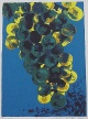 Karin Kneffel - Trauben, Offsetdruck von1997 verkocht voor € 300!