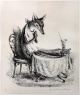 A. Paul Weber - Und segne was Du uns bescheret hast - handsignierte Lithographie verkocht voor € 140!