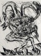 Martin Disler - Untitled, 1991. Grossformatige Aquatintaradierung von Martin DISLER (1949-1996 CH), handsigniert verkocht voor € 250!