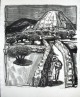 Otto Dix - Vaucluse. signierte Lithographie, 1954. verkocht voor € 800!