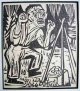 Ernst Ludwig Kirchner - VERFLUCHTES GELD 1922 - OriginalHolzschnitt des Expressionistischen BRÜCKE-GRÜNDERS a.ASCHAFFENBURG verkocht voor € 95!