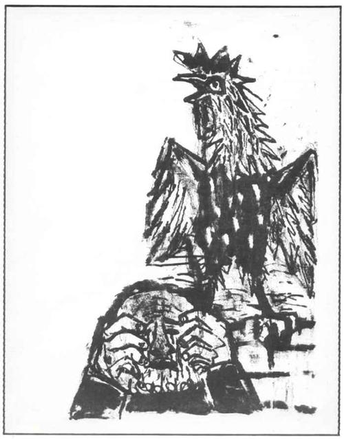 Otto Dix - VERLEUGNUNG JESU - OriginalLithographie (Handabzug) d.ENTARTETEN DADAisten der DRESDENer SEZESSION verkocht voor € 85!