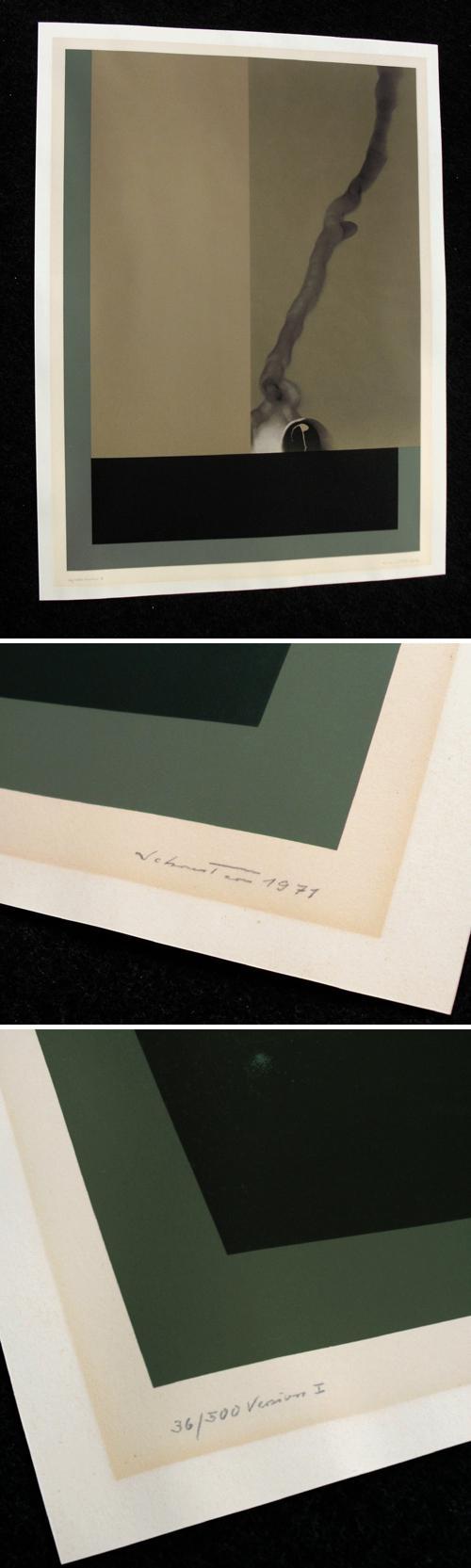 Johannes Schreiter - Version I, Farbsiebdruck, 1971. verkocht voor € 95!