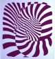 Victor Vasarely - Victor Vasarely "Zebra Couple" silber, Orginallithografie, handsigniert und nummeriert verkocht voor € 390!