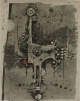 Johnny Friedländer - Vogel mit rotem Punkt, Farbradierung, 1965 verkocht voor € 130!