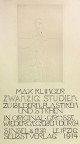 Max Klinger - Weiblicher Akt im Profil, Radierung 1917 verkocht voor € 45!
