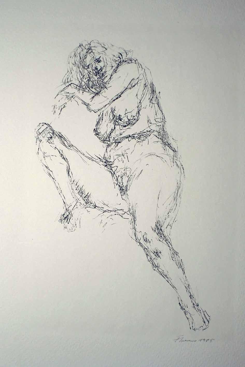 Fritz Cremer - Weiblicher Akt (WVZ Nr. L449), Lithographie 1985 kopen? Bied vanaf 223!