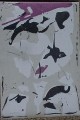 Hans Kuhn - Weiße Vision, Farbsiebdruck 1963 verkocht voor € 60!