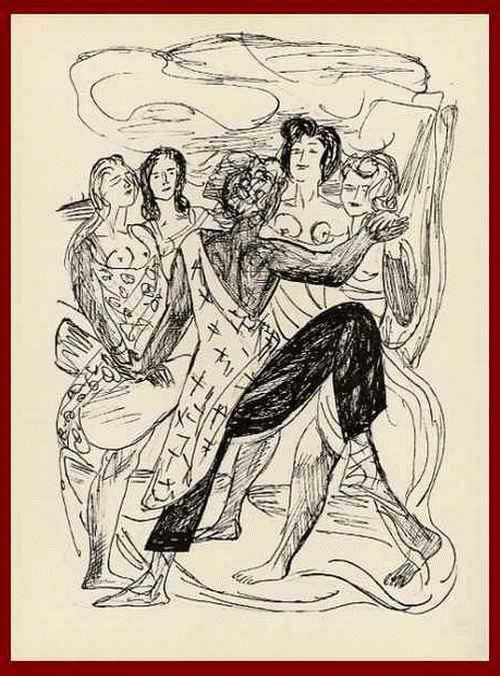 Max Beckmann - WENN DU DER ARME PAAR LIEBLICH BEWEGEST, IM GLANZ DEIN LOCKIG HAAR SCHÜTTELND ERREGEST - 1957 verkocht voor € 99!