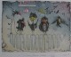Rainer Hercks - Wenn Zäune wärmen, Farbradierung 1989 kopen? Bied vanaf 50!