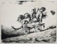 A. Paul Weber - Wir sind über'n Berg - handsignierte Lithographie verkocht voor € 140!