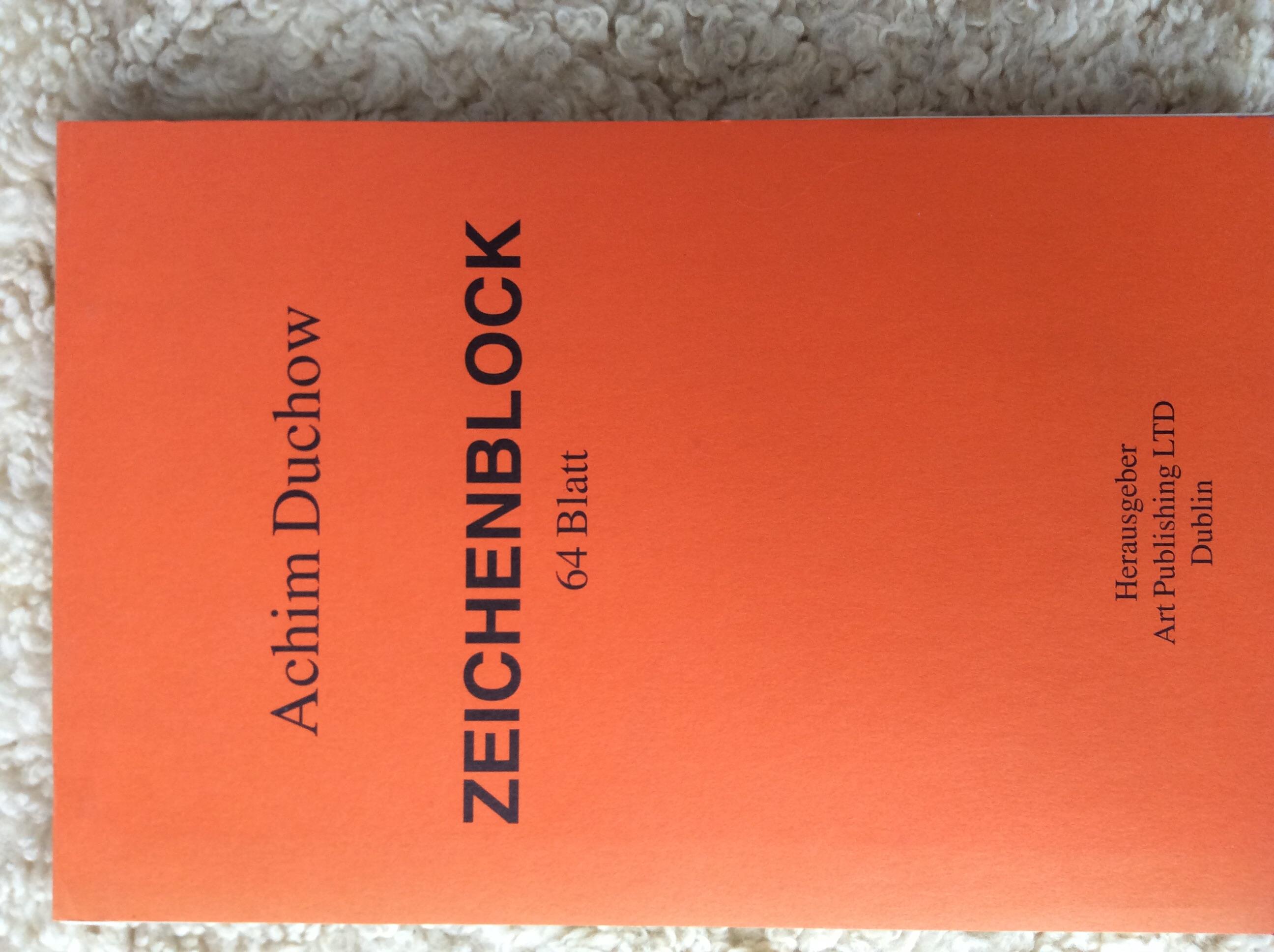 Achim Duchow - Zeichenblock verkocht voor € 80!