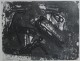 Michael Morgner - ZWEI MÄNNER AN STRAND - AQUATINTA - signiert . verkocht voor € 100!