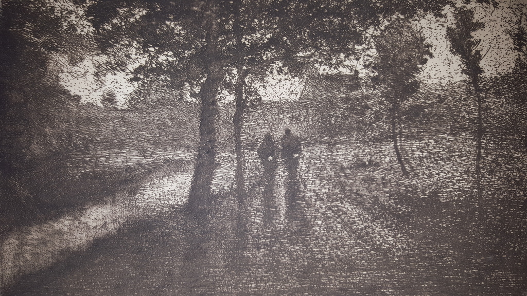 Theodoor Verstraete (Belgisch) - ets, handgesigneerd verkocht voor € 49!