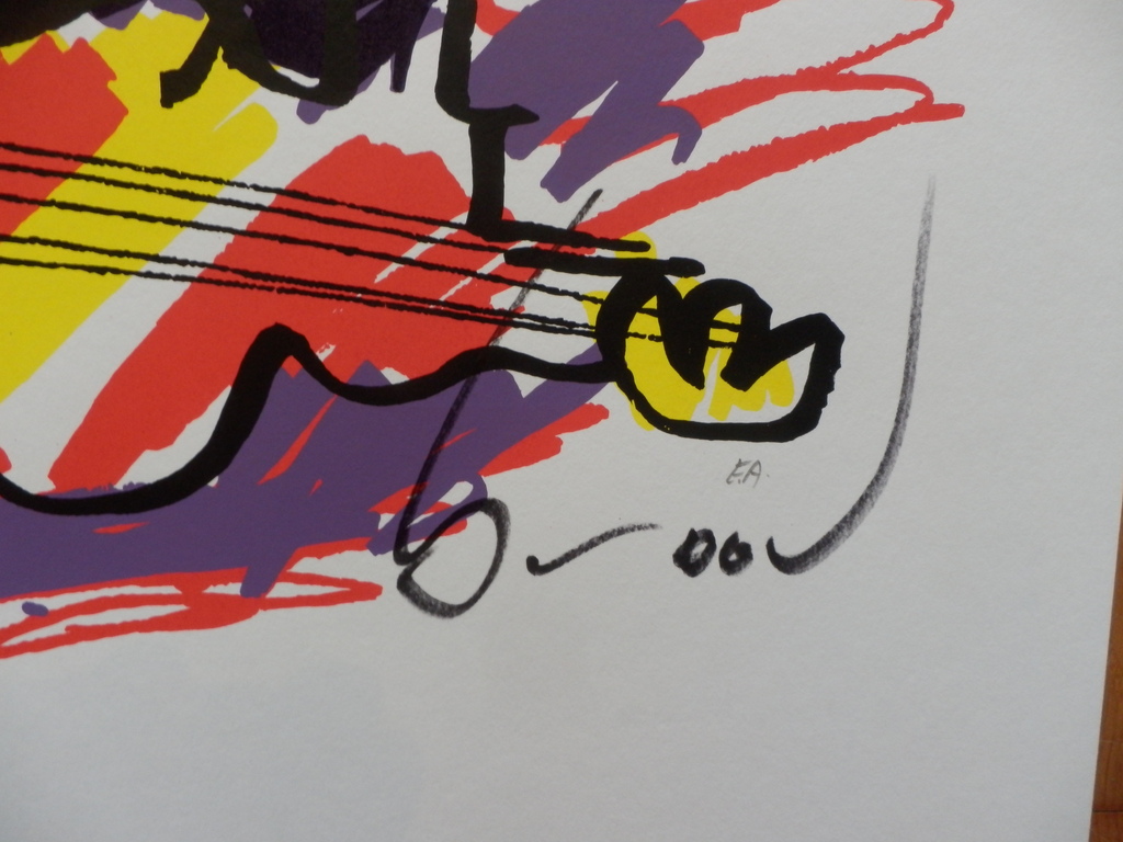 HERMAN BROOD, Gelimiteerde en HANDGESIGNEERDE Zeefdruk  ELVIS kopen? Bied vanaf 150!