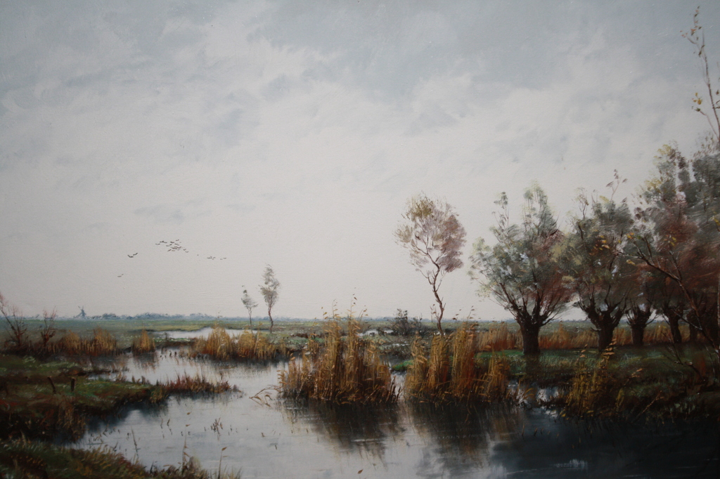 GIEN BROUWER - GROOT POLDERLANDSCHAP verkocht voor € 195!
