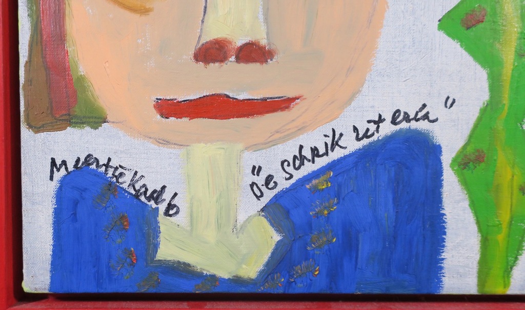 Meertje Kaal: Olieverf op doek, De schrik zit erin - Ingelijst kopen? Bied vanaf 1!