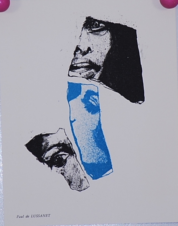 Paul de Lussanet: Litho met gezichten uit 1967 kopen? Bied vanaf 20!
