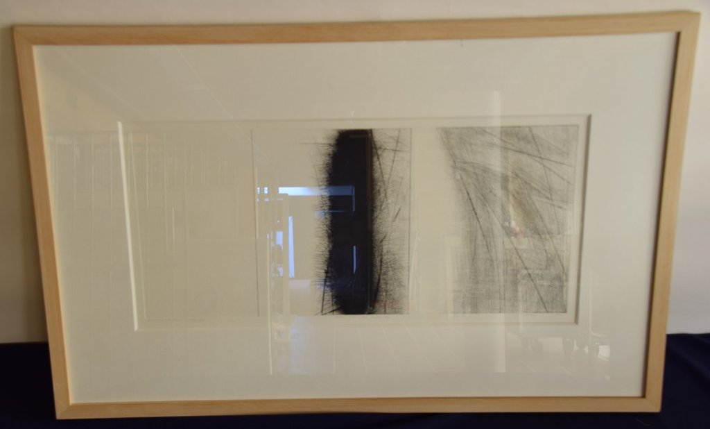 Ko Oosterkerk - Droge naald ets op papier - Deken van het landschap kopen? Bied vanaf 10!