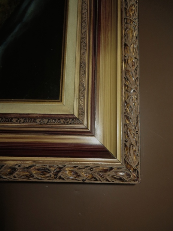 Portret van een lezende vrouw - olieverf op paneel-gesigneerd - In fraaie lijst! kopen? Bied vanaf 1!