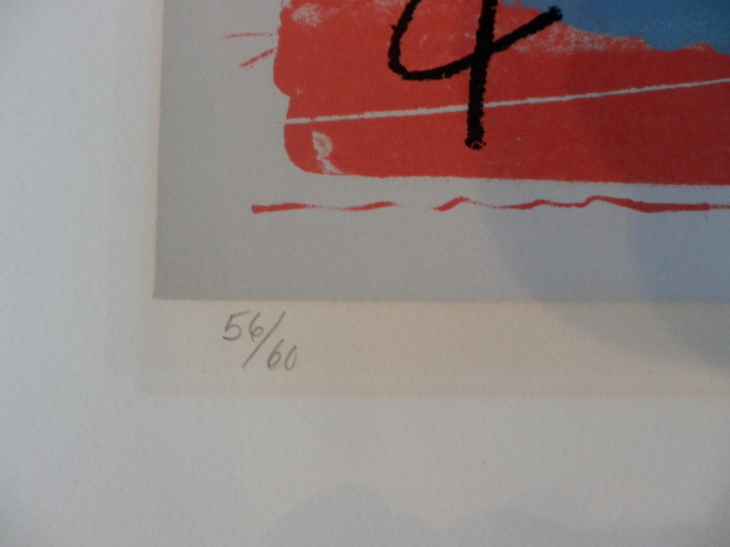 SAM MIDDLETON  Litho   ABSTRACTE COMPOSITIE  uit 1974  Handgesigneerd kopen? Bied vanaf 1!