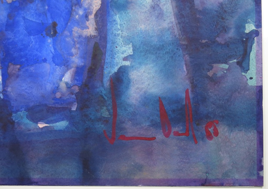 Walter van Oel: Grote Aquarel, Bloemen in een vaas kopen? Bied vanaf 200!